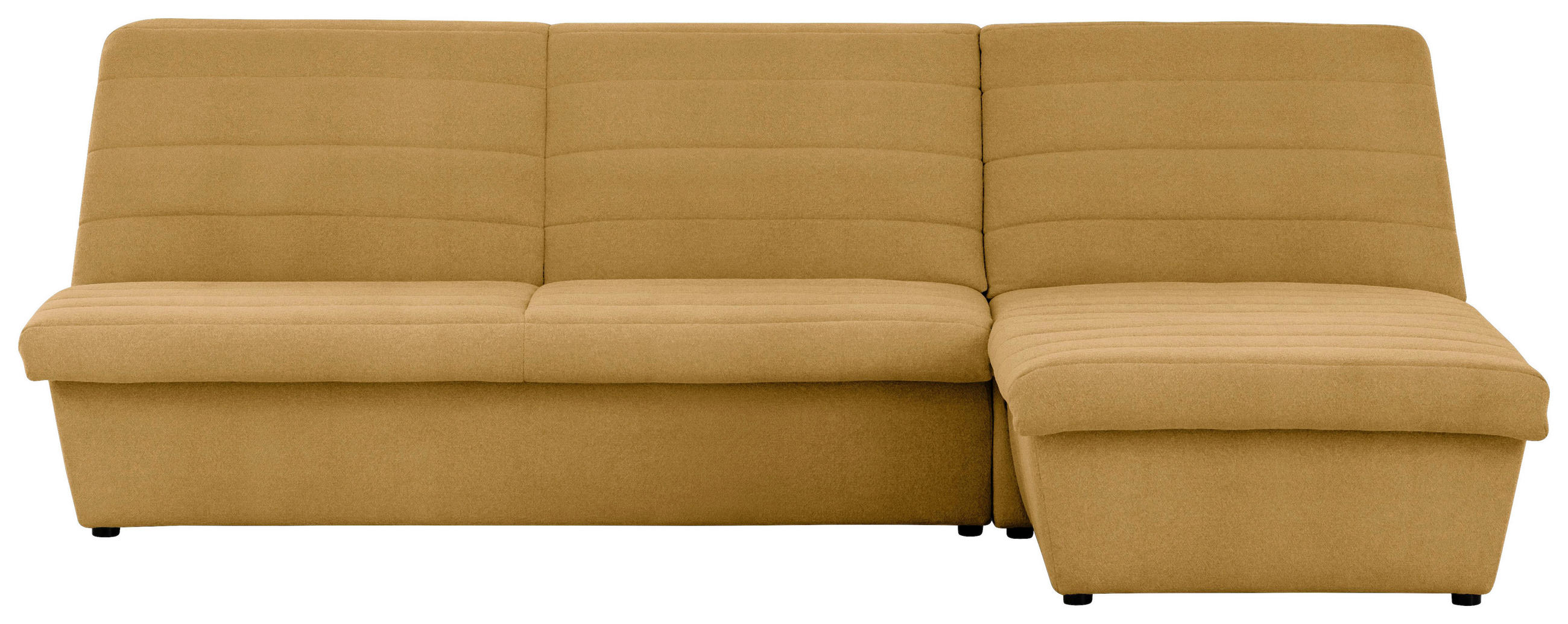 ECKSOFA Looks VIII Senfgelb Webstoff  - Senfgelb/Schwarz, Design, Kunststoff/Textil (274/168cm) - LOOKS by W.Joop