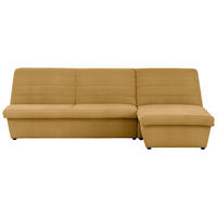ECKSOFA Looks VIII Senfgelb Webstoff  - Senfgelb/Schwarz, Design, Kunststoff/Textil (274/168cm) - LOOKS by W.Joop