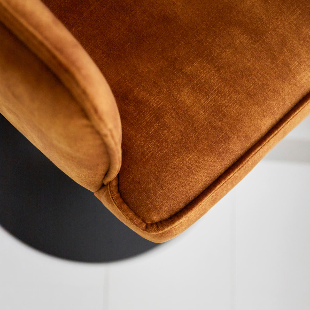SADA BAROVÝCH STOLIČIEK 2 kus - oranžová/čierna, Modern, kov/textil (54/100/58cm) - MID.YOU