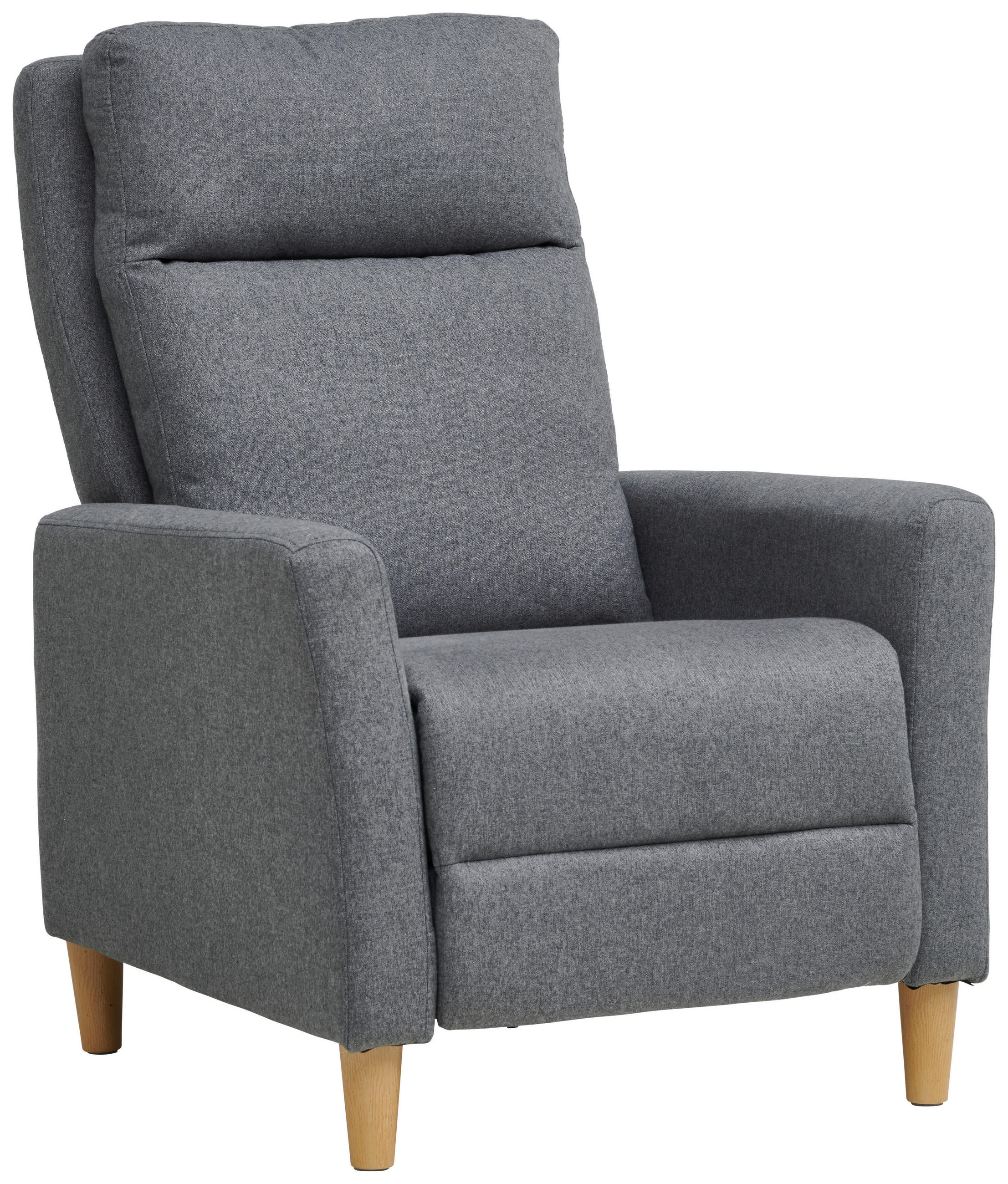 TV-FOTEL - natúr színű/szürke, Design, műanyag/textil (72,5/106-82/89-160cm) - Carryhome