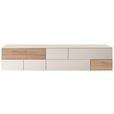 SIDEBOARD Weiß, Eiche Artisan  250/52/45 cm  - Silberfarben/Weiß, Design, Holzwerkstoff/Kunststoff (250/52/45cm) - Moderano