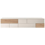 SIDEBOARD Weiß, Eiche Artisan  250/52/45 cm  - Silberfarben/Weiß, Design, Holzwerkstoff/Kunststoff (250/52/45cm) - Moderano