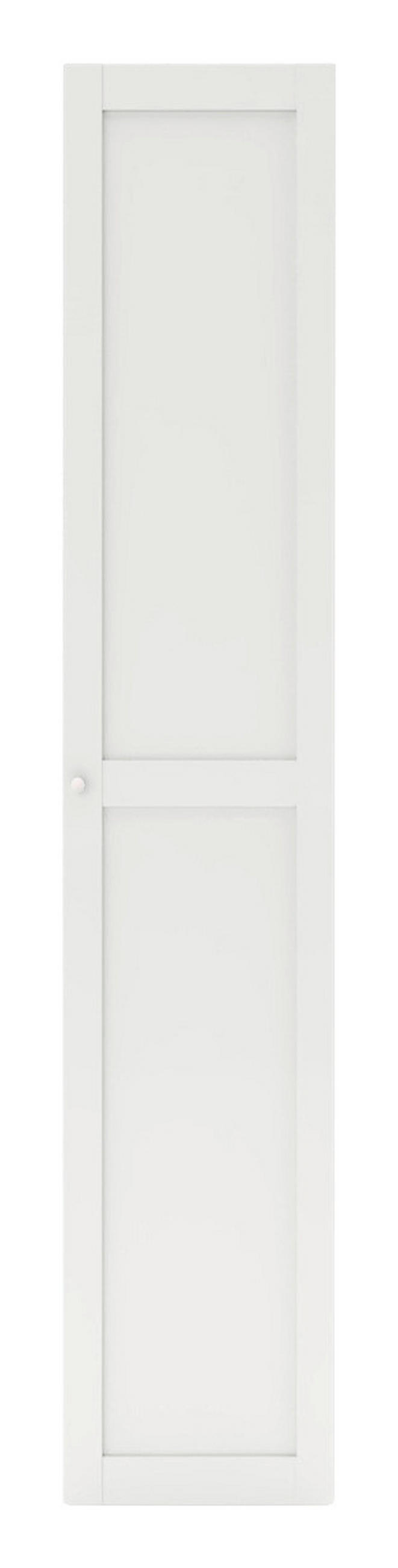 TÜR 45,3/235/1,8 cm   - Weiss/Alufarben, Konventionell, Holzwerkstoff/Kunststoff (45,3/235/1,8cm) - Hom`in
