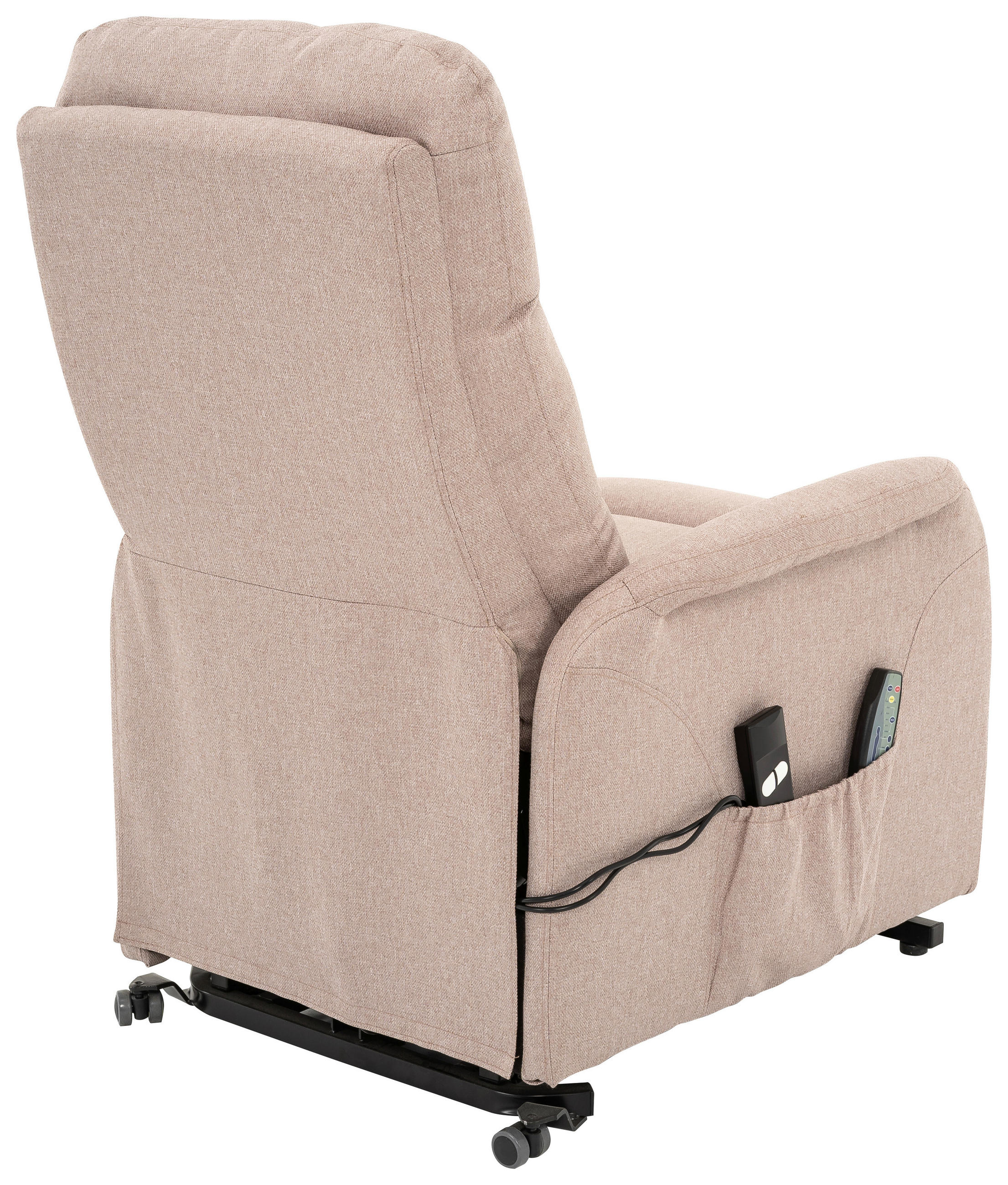 RELAXFÅTÖLJ i metall, textil sandfärgad  - sandfärgad/svart, Design, metall/textil (68/100/94cm) - Livetastic