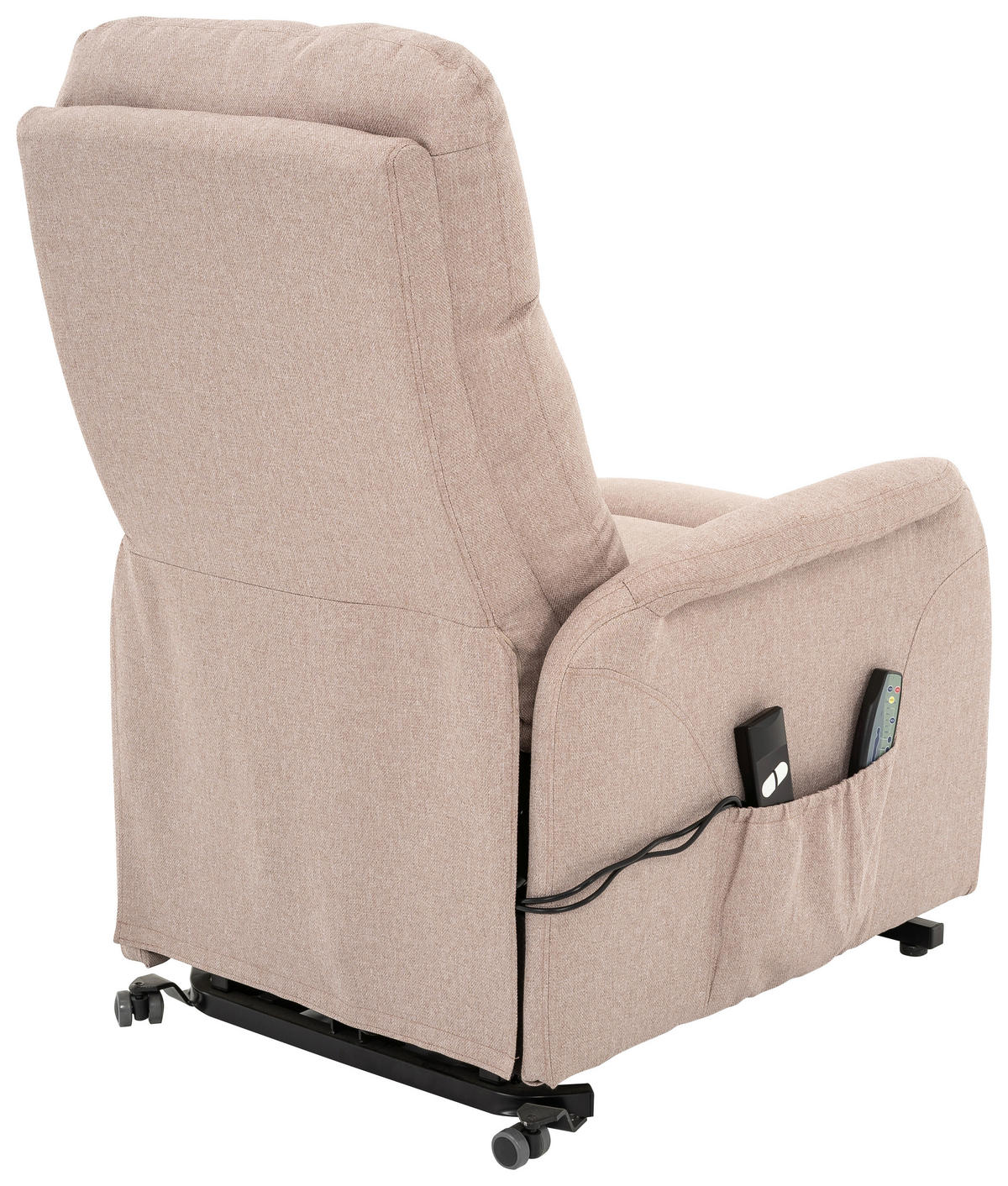 RELAXFÅTÖLJ i metall, textil sandfärgad  - sandfärgad/svart, Design, metall/textil (68/100/94cm) - Livetastic