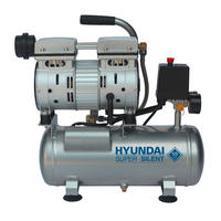 DRUCKLUFTKOMPRESSOR  - Silberfarben, KONVENTIONELL, Metall (42/35/41cm) - Hyundai