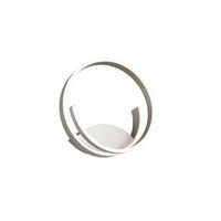 LED-WANDLEUCHTE 35/10 cm    - Nickelfarben, Design, Metall (35/10cm) - Cinque