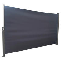 SICHTSCHUTZ, 160X300CM - Dunkelgrau, KONVENTIONELL, Textil/Metall (300/160cm)