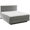 BOXSPRINGBETT 200/200 cm  in Grau  - Schwarz/Grau, Modern, Holzwerkstoff/Kunststoff (200/200cm) - Beldomo - Sleep