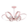 KRONLEUCHTER 65/110 cm   - Pink, Design, Metall (65/110cm)