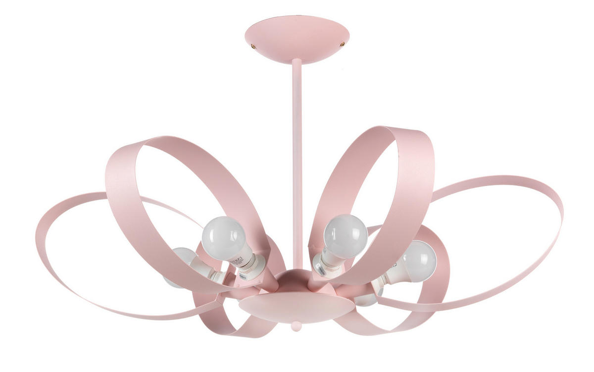 KRONLEUCHTER 65/110 cm   - Pink, Design, Metall (65/110cm)