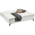 BOXSPRINGSOFA Webstoff Creme  - Creme/Schwarz, Design, Textil/Metall (200/100/108cm) - Novel