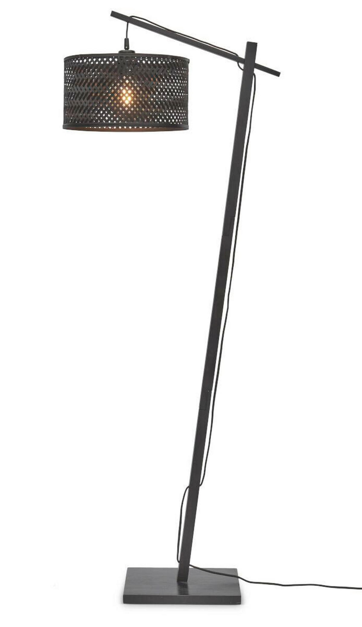 STEHLEUCHTE Industrial 58/32/150 cm  - Schwarz, Trend (58/32/150cm) - Good & Mojo