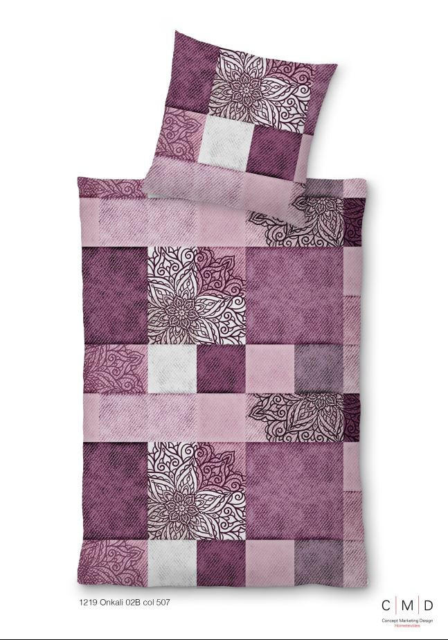 POSTELJINA Onkali 135/200 cm saten patlidžan  - patlidžan, Konvencionalno, tekstil (135/200cm) - Esposa