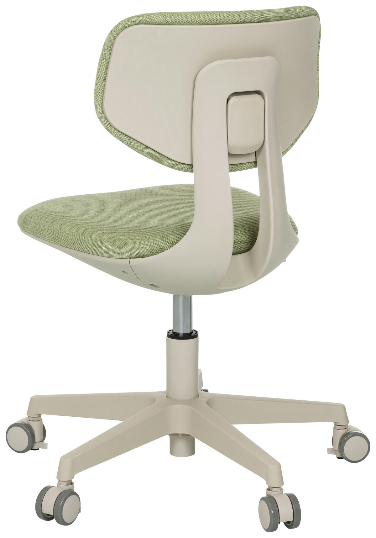 OTOČNÁ ŽIDLE PRO MLÁDEŽ, zelená - krémová/zelená, Moderní, textil/plast (52/70 - 79/52cm) - MID.YOU