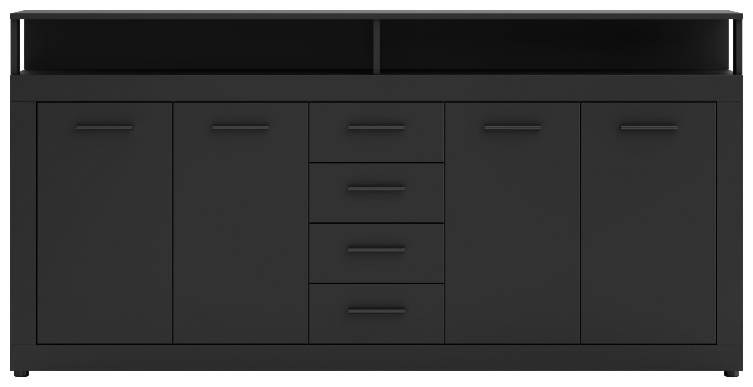 SIDEBOARD  in 190/96/32 cm  - Anthrazit, Design, Holzwerkstoff/Kunststoff (190/96/32cm) - MID.YOU