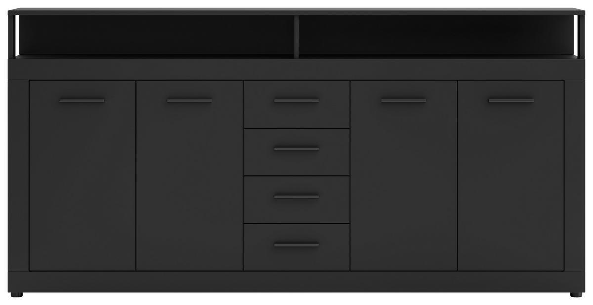 SIDEBOARD  in 190/96/32 cm  - Anthrazit, Design, Holzwerkstoff/Kunststoff (190/96/32cm) - MID.YOU