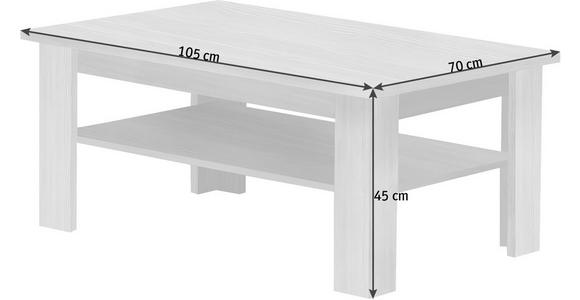 COUCHTISCH in Holzwerkstoff 105/70/45 cm  - Eichefarben, Basics, Holzwerkstoff (105/70/45cm) - Venda