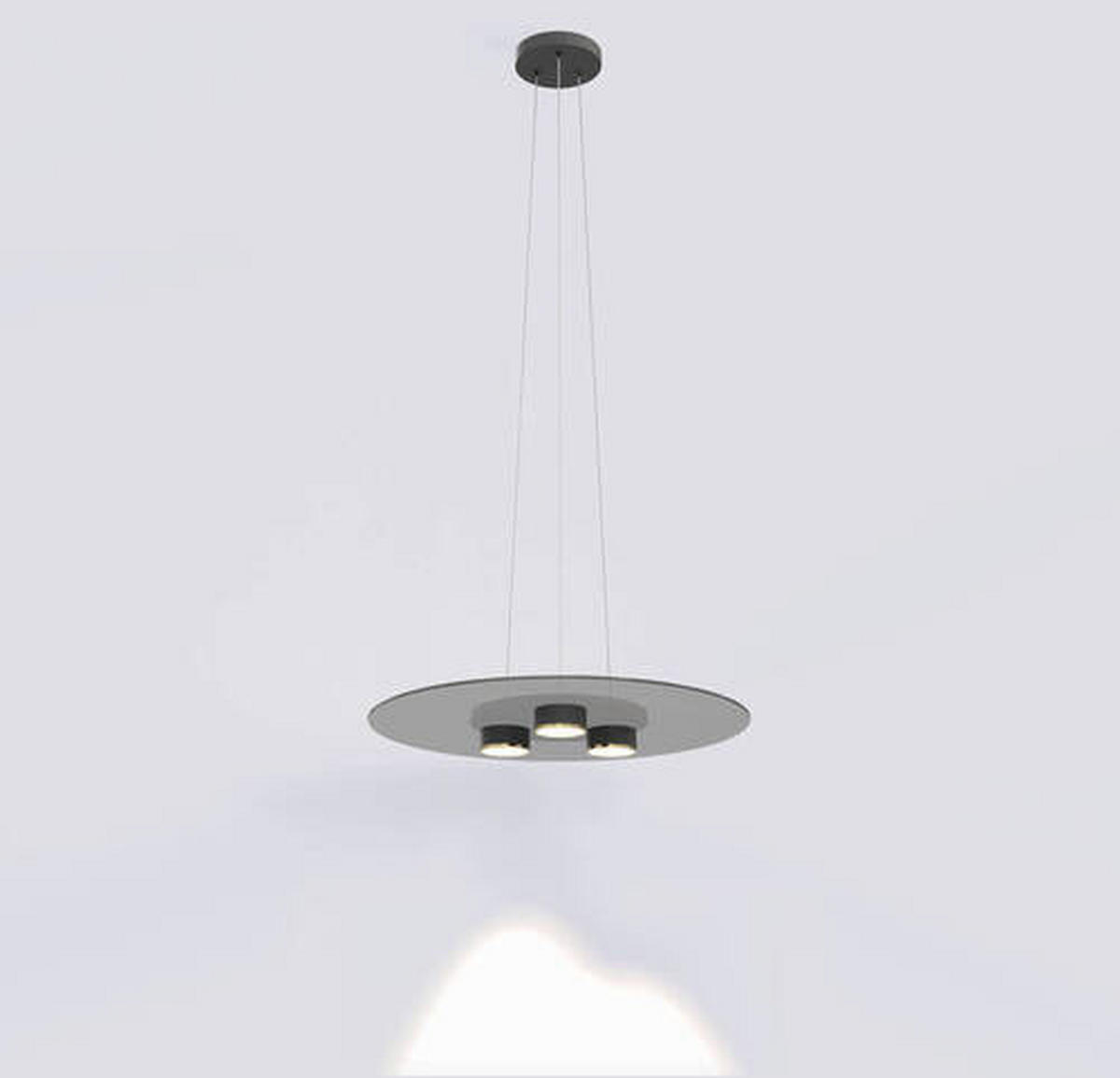LED-HÄNGELEUCHTE 60/150 cm  - Goldfarben/Schwarz, Design, Glas/Metall (60/150cm)