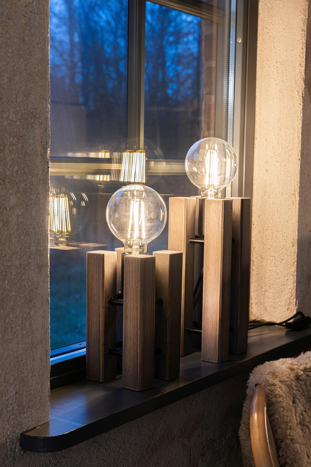 TISCHLEUCHTE LODGE 11/36/11 cm   - Braun, Basics (11/36/11cm) - Markslöjd