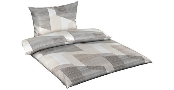 BETTWÄSCHE Mavie Satin 160/210 cm  - Grau, KONVENTIONELL, Textil (160/210cm) - Esposa