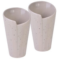 SERVIERSCHALENSET Streat Food  - Creme, Basics, Keramik (15/9,5cm) - Creatable