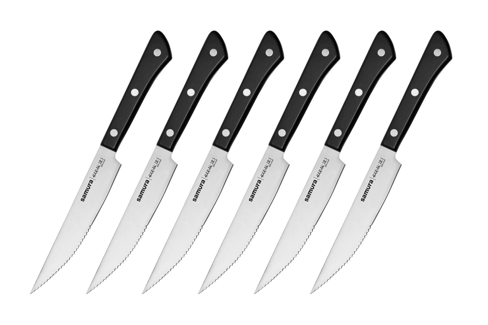 SET NOŽEVA ZA BIFTEK 6 delova - Osnovno - Samura