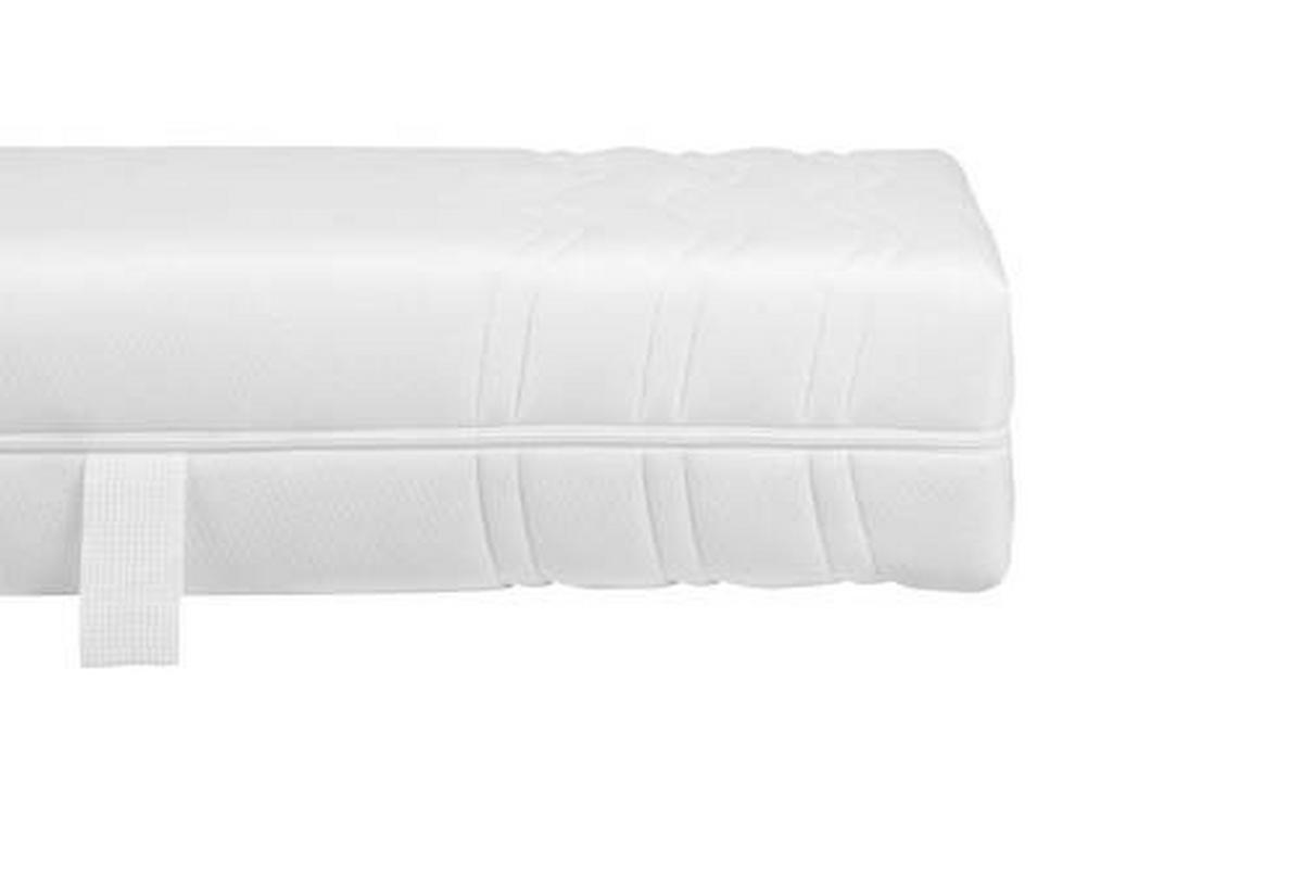 KOMFORTSCHAUMMATRATZE 180/200 cm Höhe ca. 21 cm 7 -Zonen - Weiß, Basics, Textil (180/200cm) - Visionight