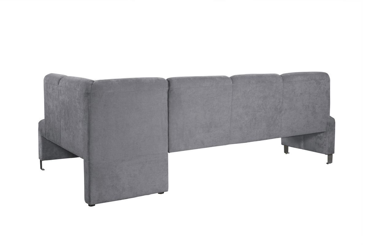 KLUPA KUTNA  antracit  drvo, tekstil, drvni materijal      - srebrne boje/antracit, Moderno, drvni materijal/drvo (243/158cm) - Livetastic