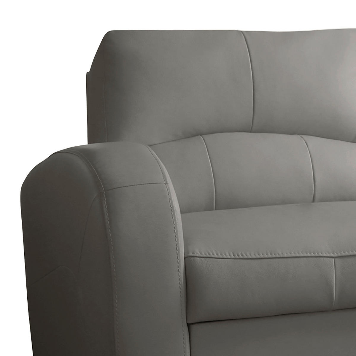 ECKSOFA 227/168 cm TILO in Lederlook Grau Bettkasten  227/168 cm  - Schwarz/Grau, Design, Kunststoff/Textil (227/168cm) - Livetastic