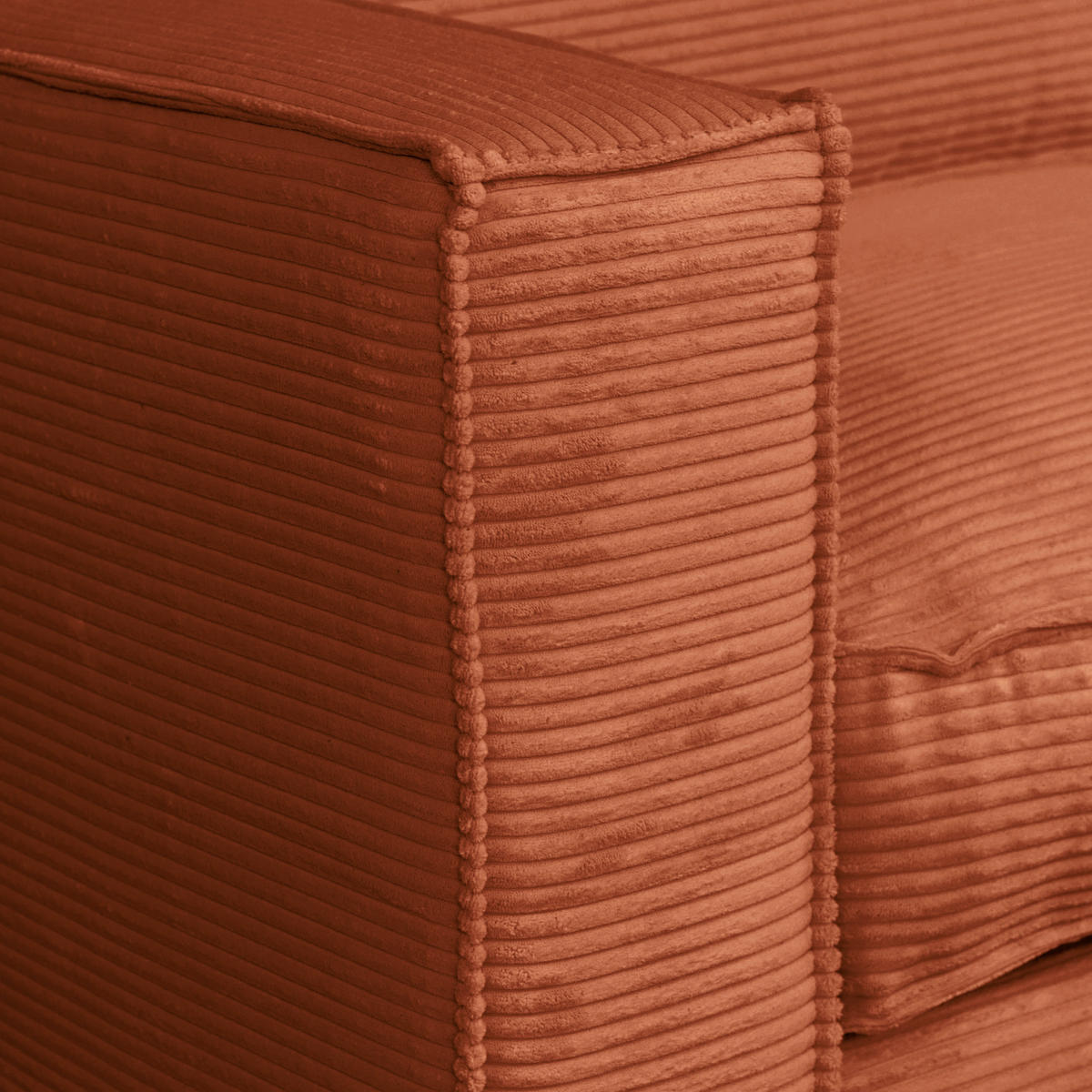 SCHLAFSOFA in Cord Rostfarben  - Rostfarben/Dunkelbraun, Design, Holz/Textil (203/85/99cm) - MID.YOU