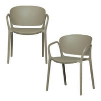 GARTENSTUHL-SET Kunststoff Grün  - Grün, MODERN, Kunststoff (57/75/56cm) - Livetastic