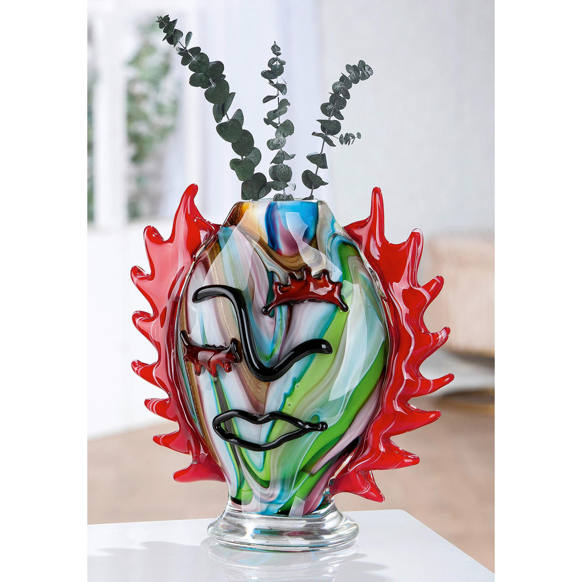 DEKOVASE  - Multicolor, Basics, Glas (23/46/12cm)
