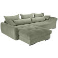 Freisteller von Carryhome ECKSOFA Olivgrün Cord.