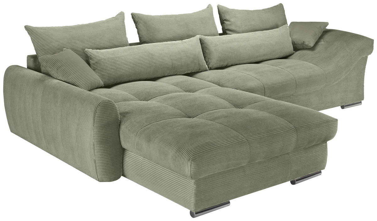 Freisteller von Carryhome ECKSOFA Olivgrün Cord.