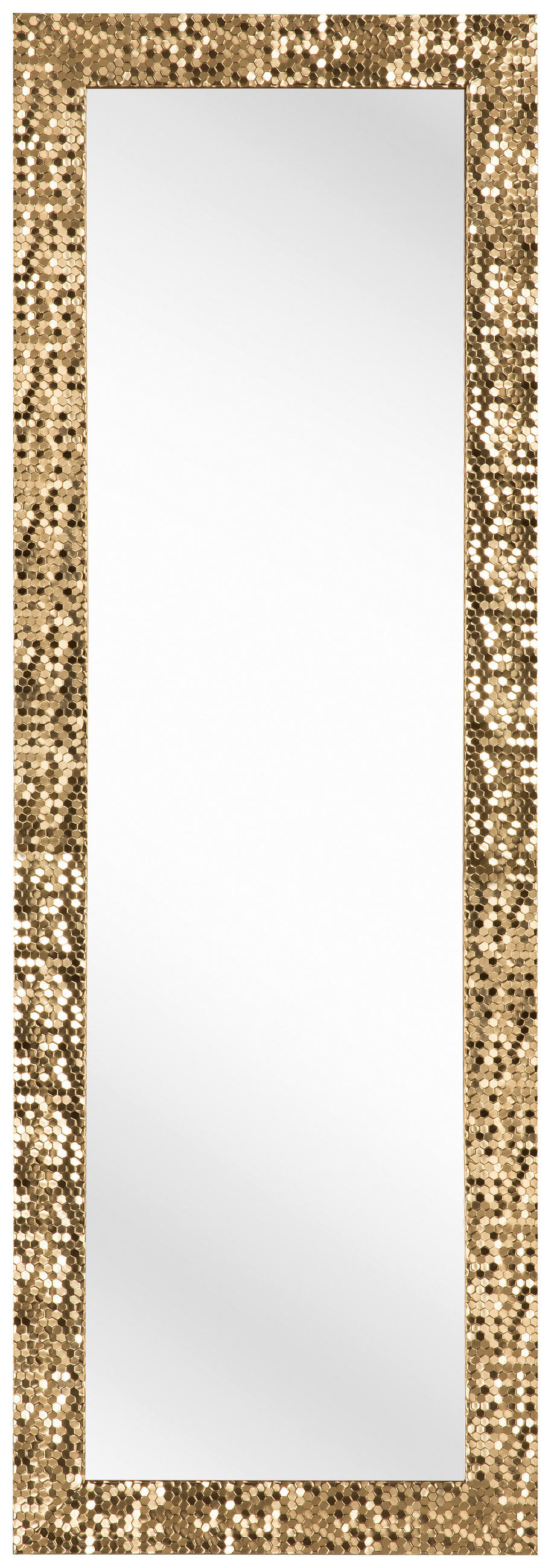 ZIDNO OGLEDALO  50/150/2 cm     - zlatna, Lajfstajl, staklo/plastika (50/150/2cm) - Carryhome