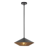 Lampă Suspendată 15,9/38,1 cm  - culoare natur/negru, Design, metal/textil (15,9/38,1cm) - Elstead Lighting