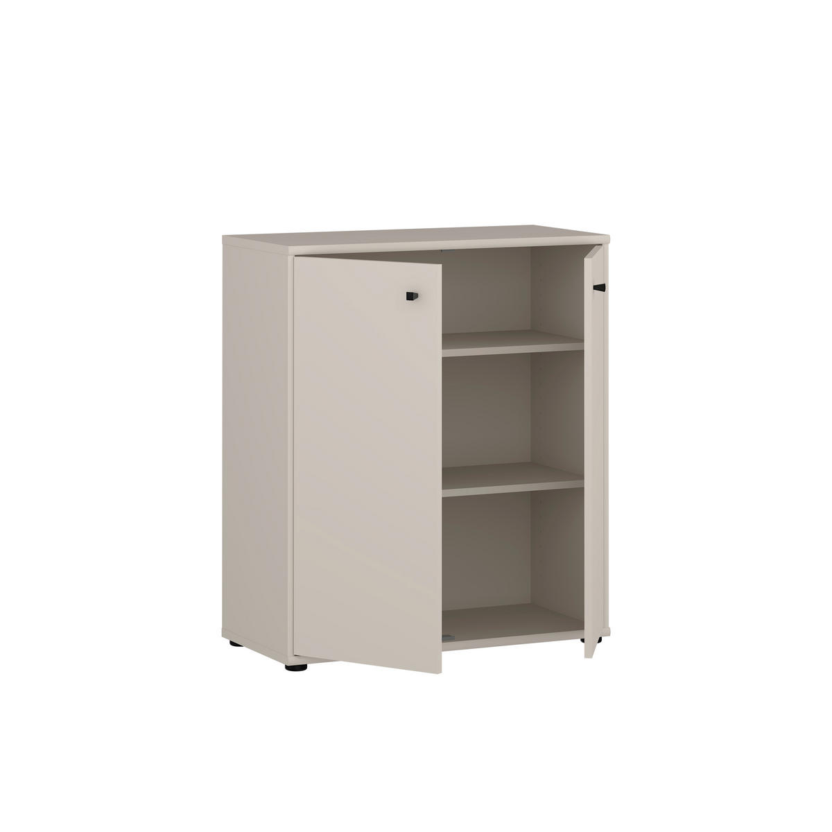 KOMMODE , 73,7/85,5/34,8 cm,  - Sandfarben/Schwarz, Design, Holzwerkstoff/Kunststoff (73,7/85,5/34,8cm)
