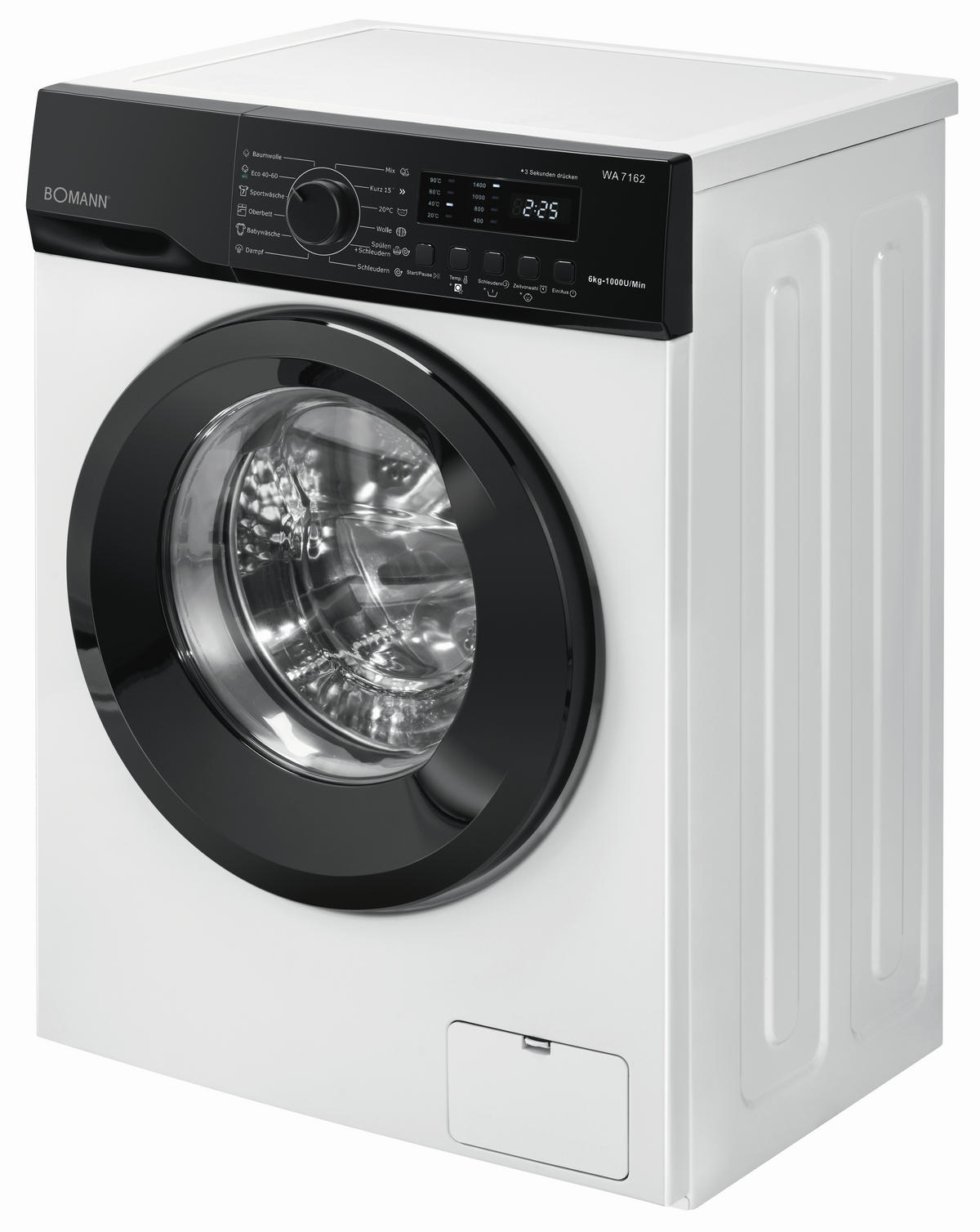 WASCHMASCHINE WA 7162  - Weiß, Trend, Metall (59,5/85,0/44,0cm) - Bomann