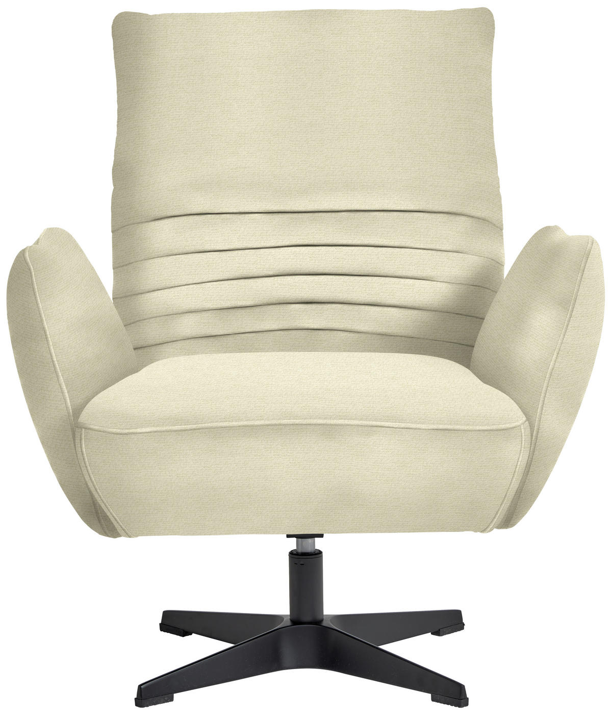 SESSEL in Chenille Creme  - Creme/Schwarz, Design, Textil/Metall (60/94/86cm) - Dieter Knoll