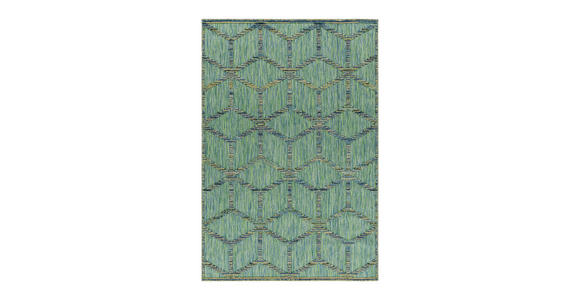 Flachwebteppich 80/150 cm Bahama Grün - Grün, Design, Textil (80/150cm) - Novel