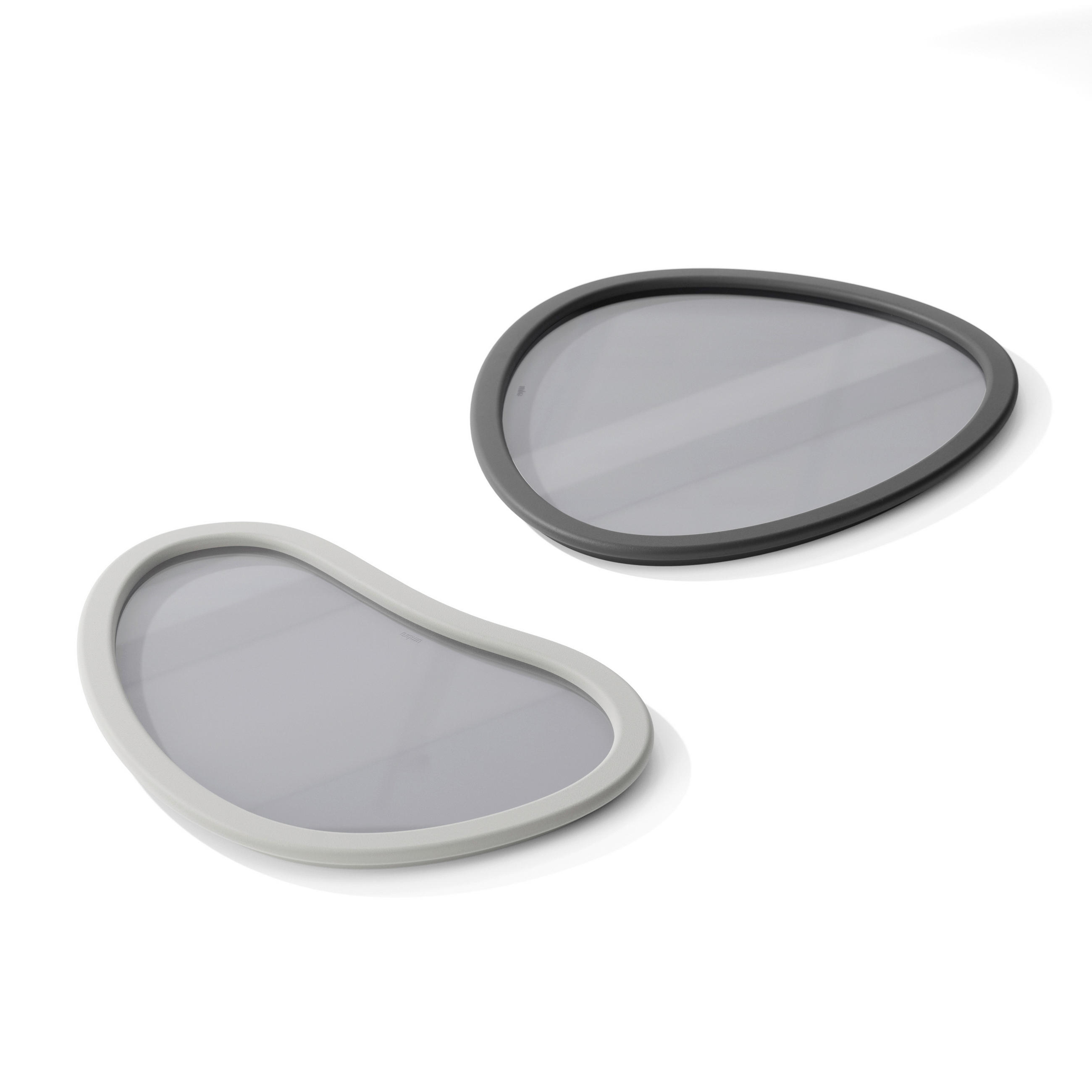 SET SERVIRNIH PLADNJEV             - temno siva/svetlo siva, Basics, umetna masa/steklo - Umbra
