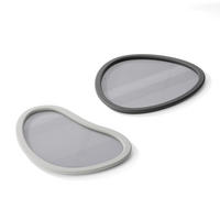 SET SERVIRNIH PLADNJEV             - temno siva/svetlo siva, Basics, umetna masa/steklo - Umbra