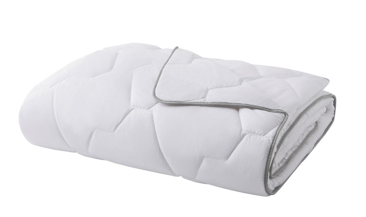 BETTDECKE - Weiß, Basics, Textil (135/200/4cm) - Yatas