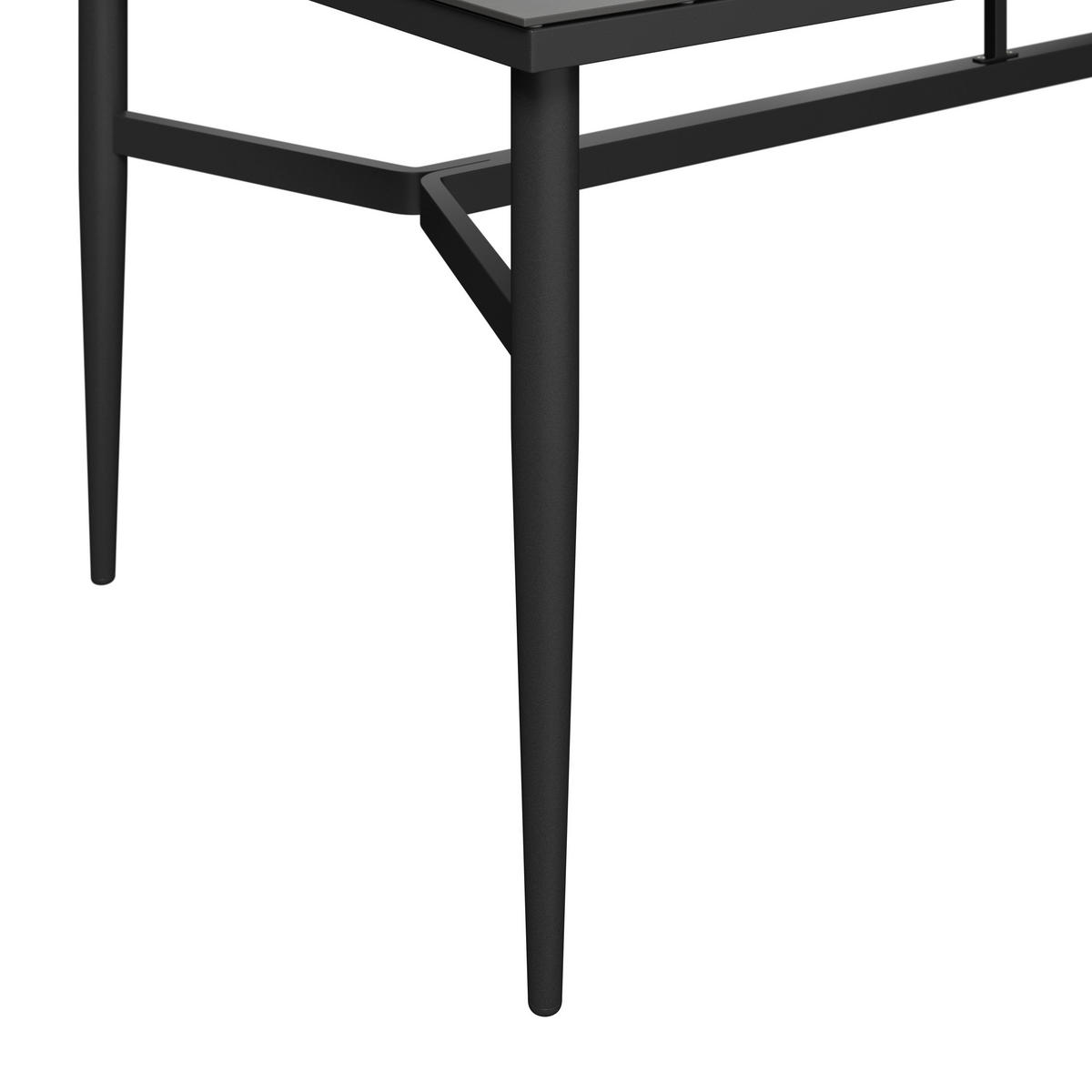 GARTENTISCH Metall, Stein Anthrazit, Dunkelgrau rechteckig  - Dunkelgrau/Anthrazit, MODERN, Stein/Metall (200/90/73cm) - Amatio