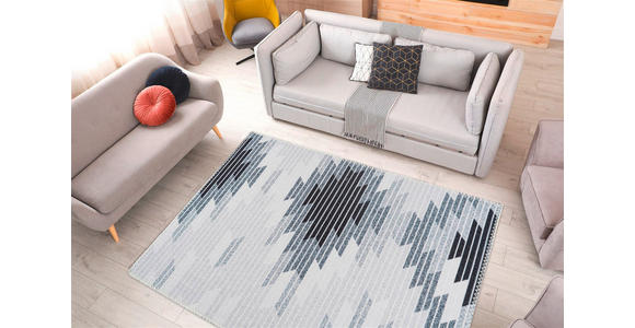 FLACHWEBETEPPICH 80/150 cm Grau  - Grau, Design, Textil (80/150cm) - Novel