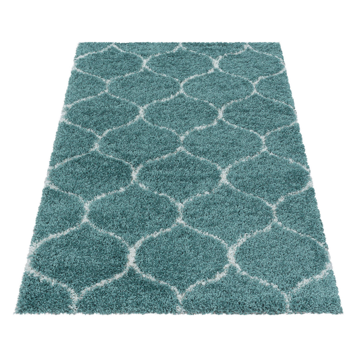 PREPROGA Z VISOKIM FLOROM Salsa 3201 Blau  280/370 cm  tkano  modra  - modra, Design, tekstil (280/370cm)