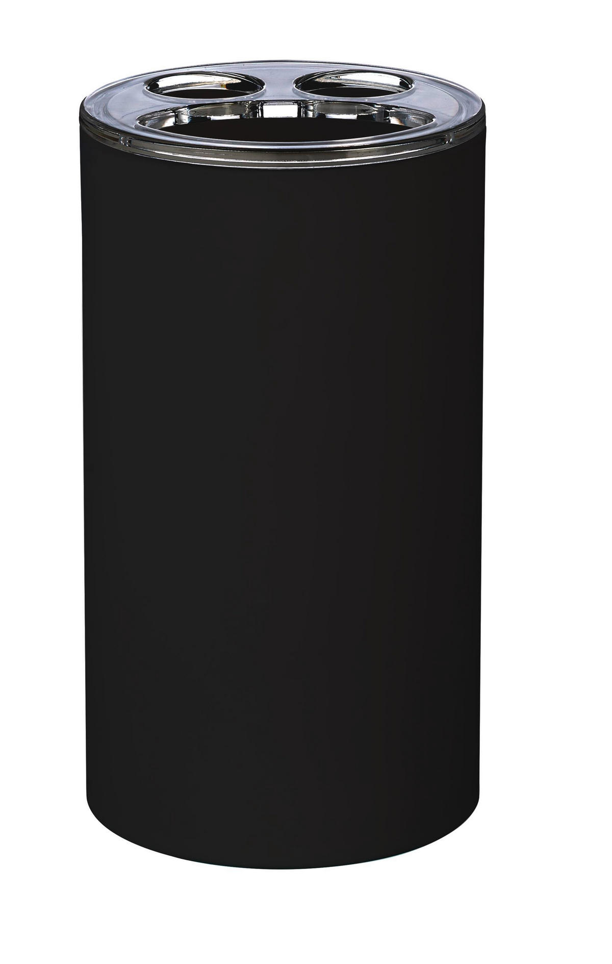 ZAHNPUTZBECHER Kunststoff  - Schwarz, Basics, Kunststoff (6,7/11,9/6,7cm) - Sadena