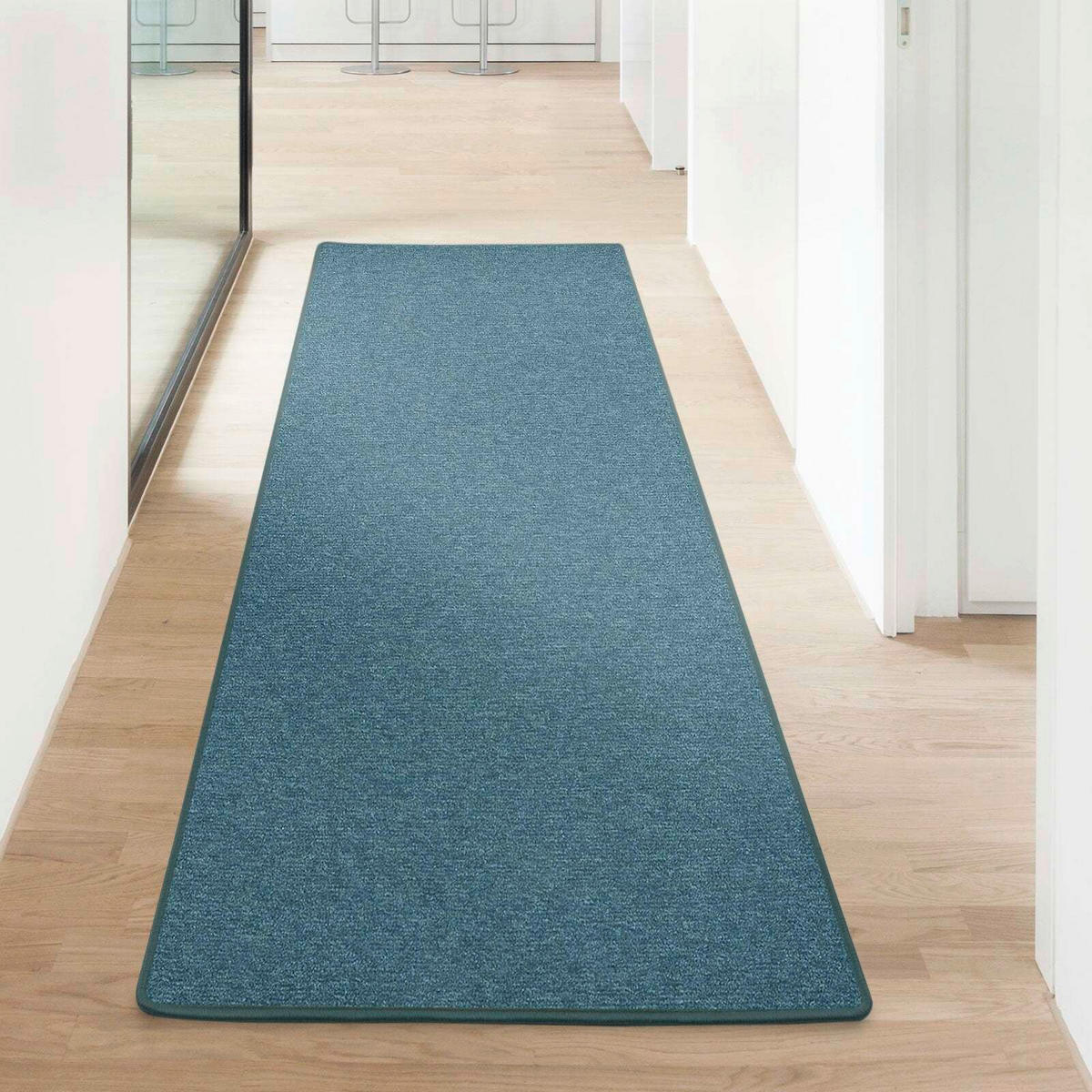 LÄUFER 80/400 cm London  - Grün, Basics, Kunststoff/Textil (80/400cm) - Floordirekt