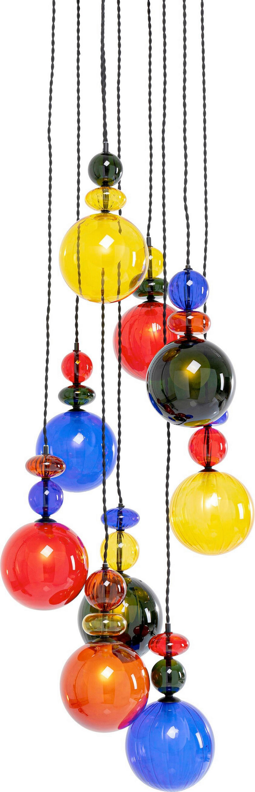 HÄNGELEUCHTE Mazzo 44/150/44 cm   - LIFESTYLE, Glas/Metall (44/150/44cm) - Kare-Design